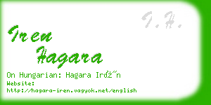 iren hagara business card